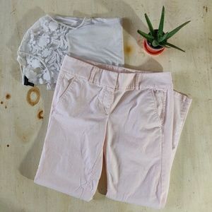 Ann Taylor Loft pale pink Marisa ankle pants